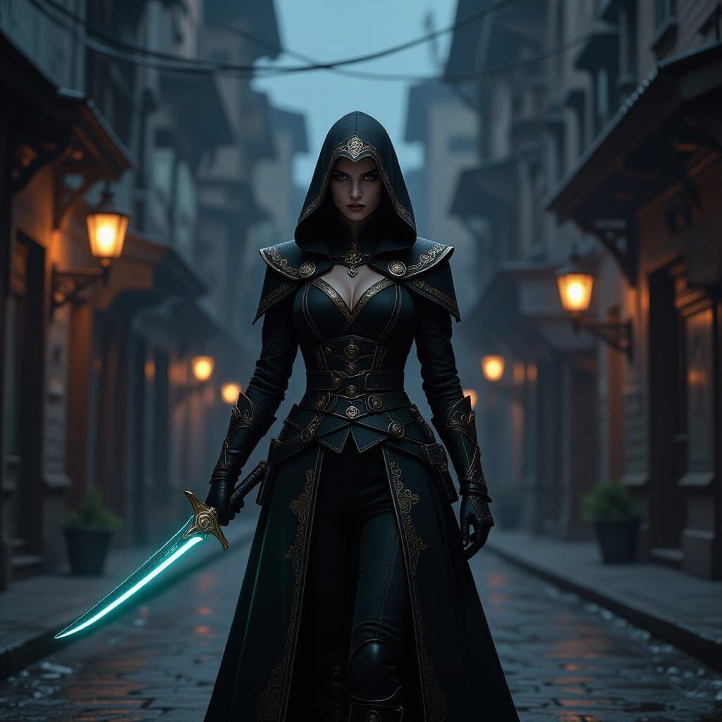 Emily Kaldwin Summons a Spectral Hand in Steampunk City