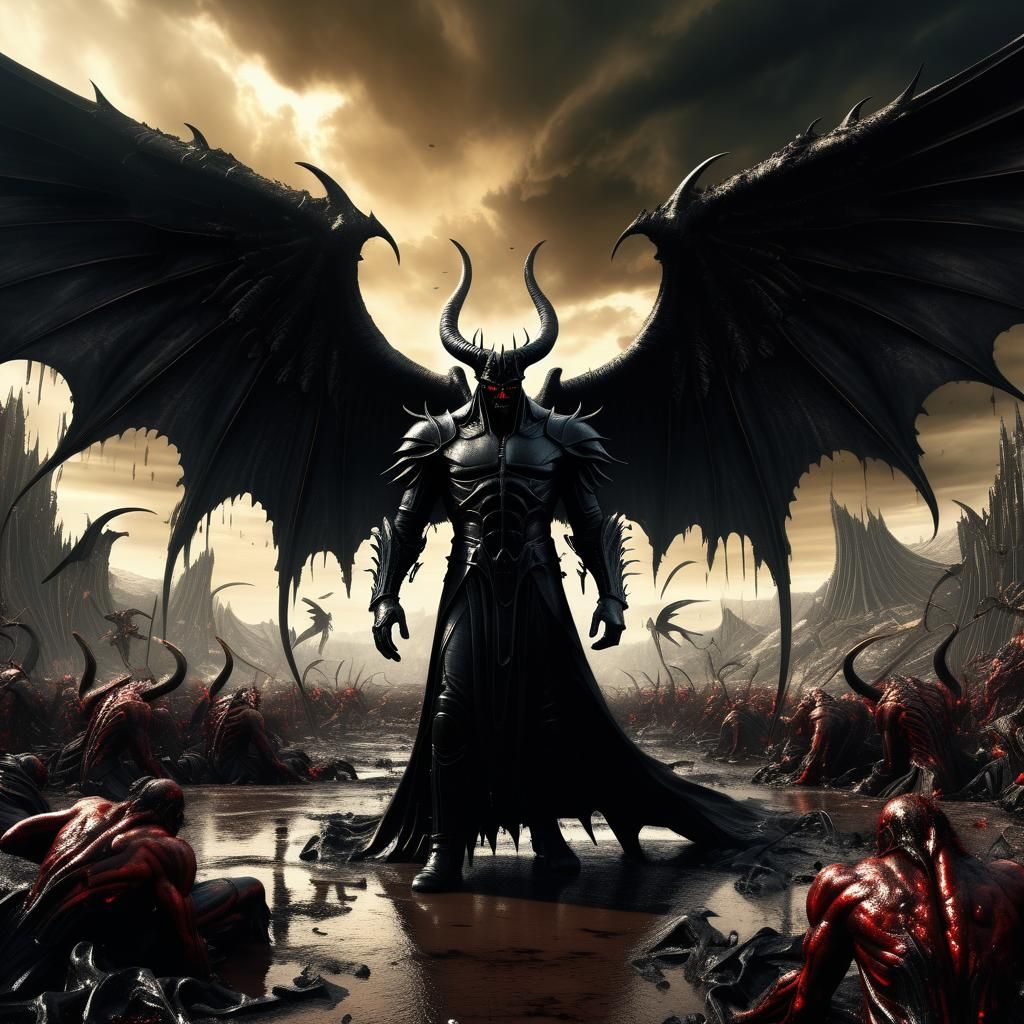 Lucifer's Rise: Epic Battle in a Frozen Hell