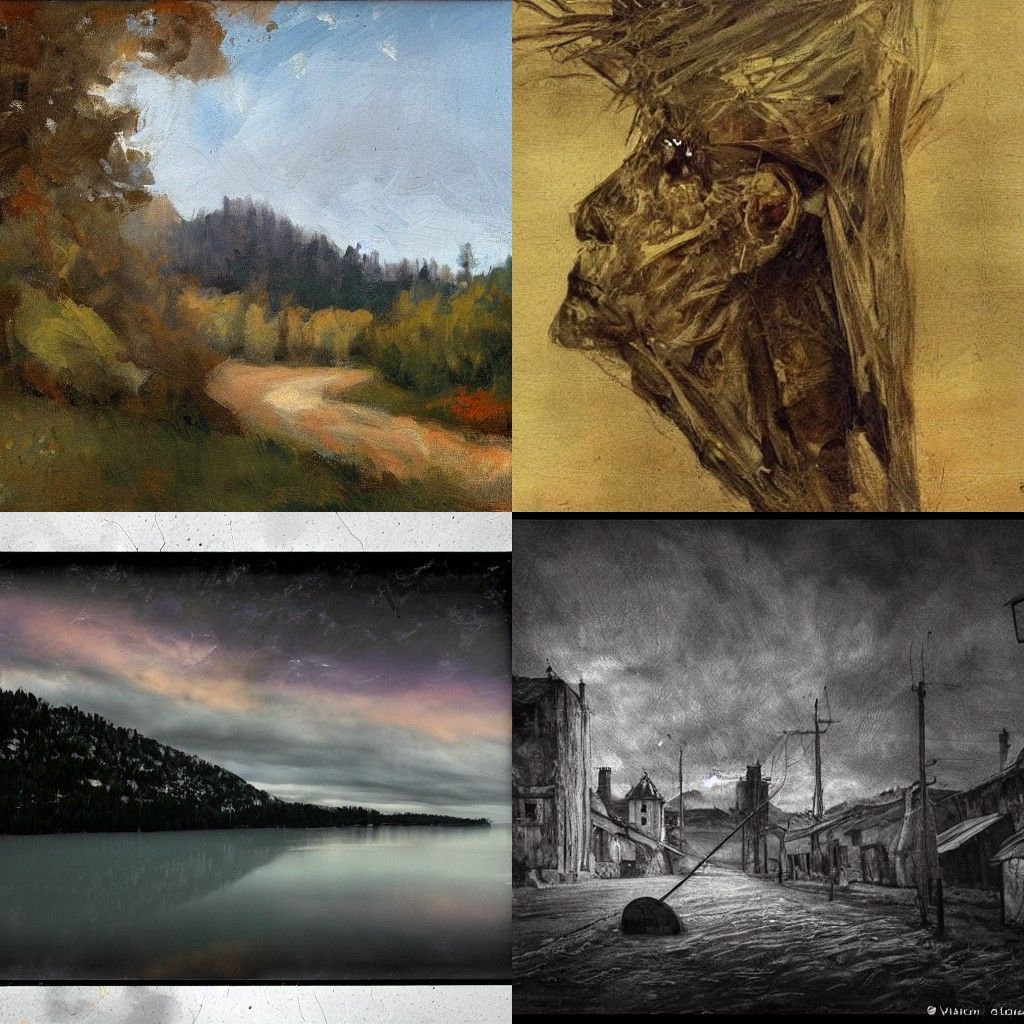 Abstract Portrait in Cubist Style