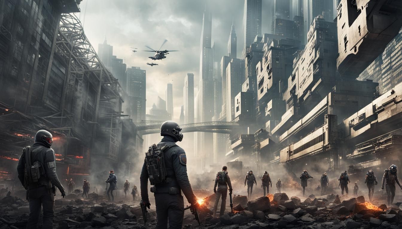 Dystopian Genetic Revolution Sparking in Volumetric Light