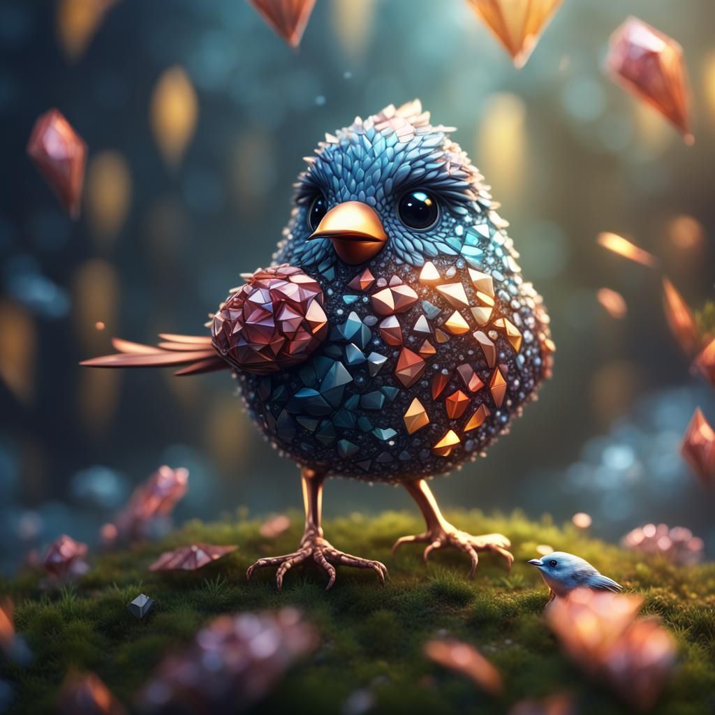 Diamond Bird: Detailed Fantasy Concept Art