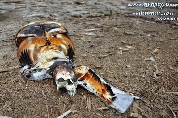 Abstract Monochrome Concept of Death