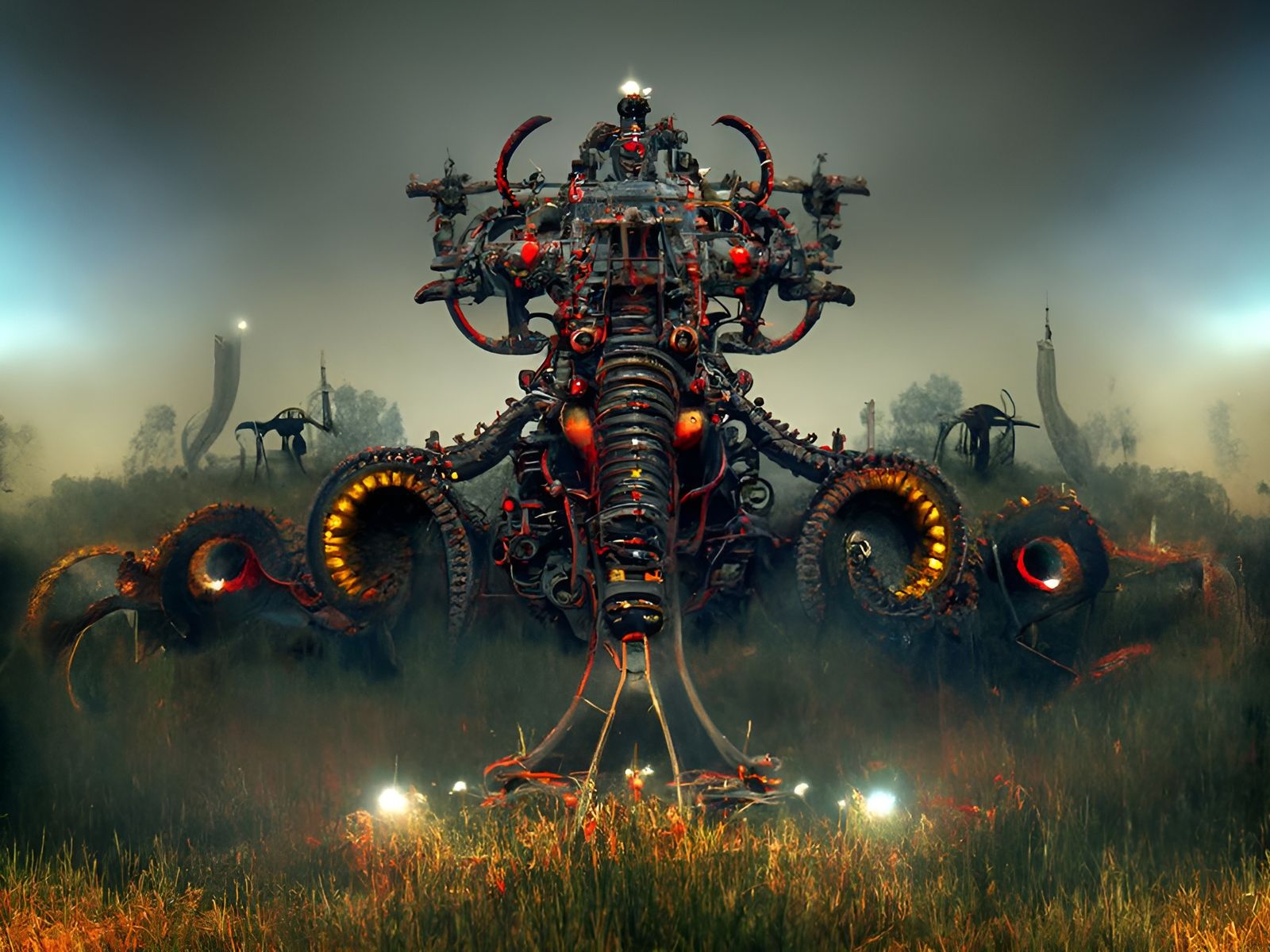 Mechanical Serpent Destroyer of Worlds: Digital Painting