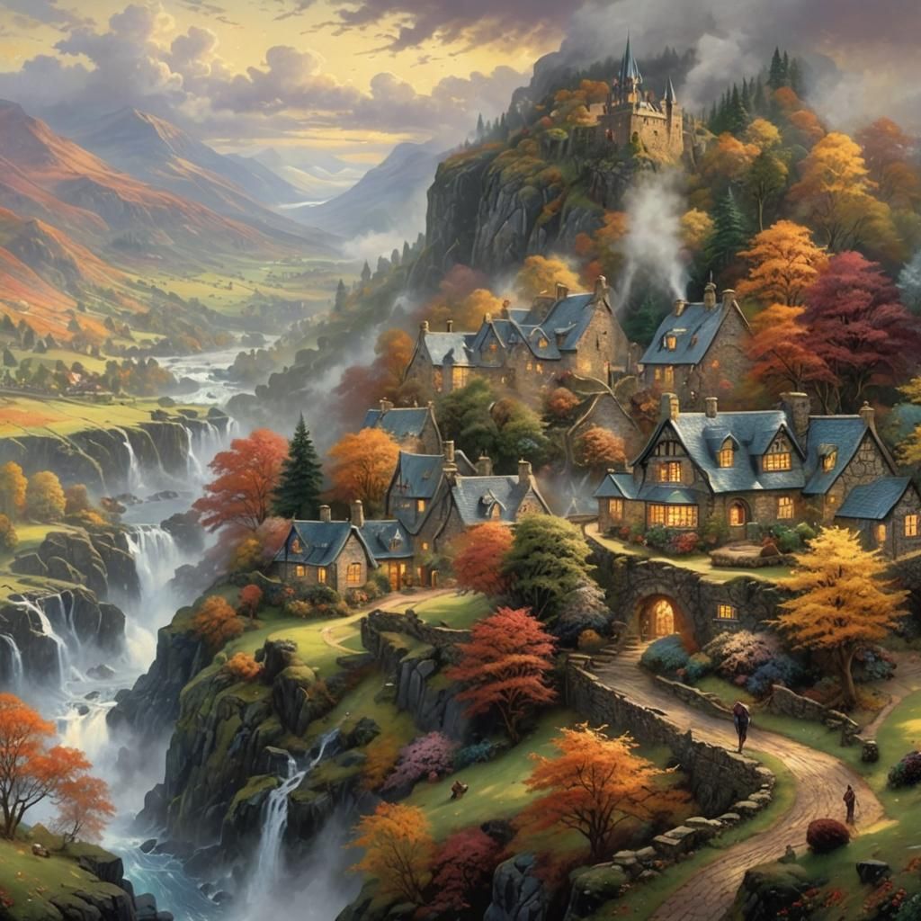 Ethereal Autumn in Scotland: A Fantasy Landscape