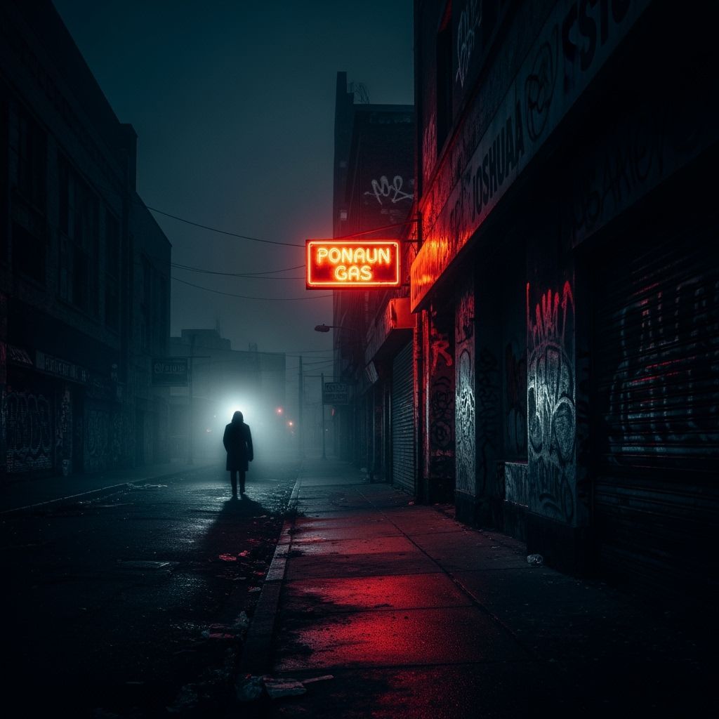 Eerie Grimdark Photograph in Horror Style