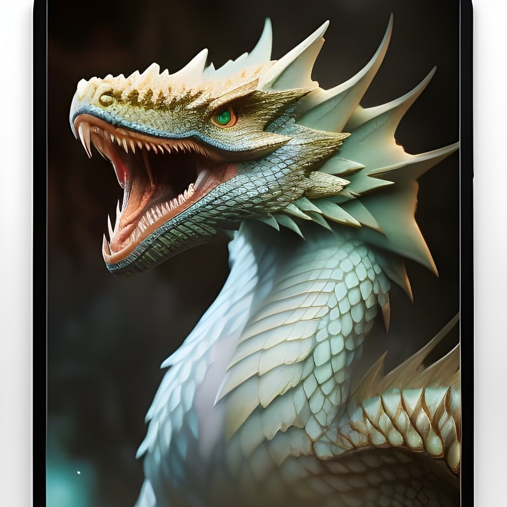 Detailed Wyvern Dragon Concept Art in 8K