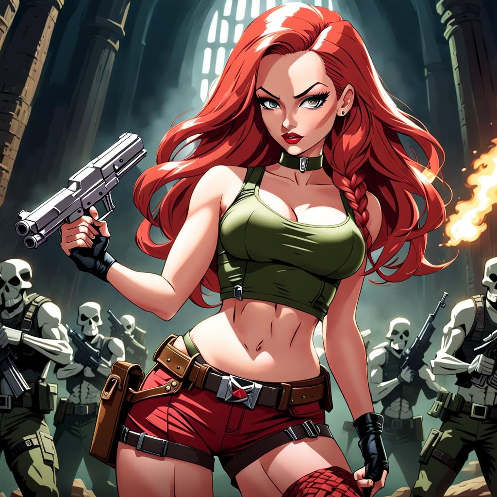 Lara Croft as Jessica Rabbit, Sinister Digital Art