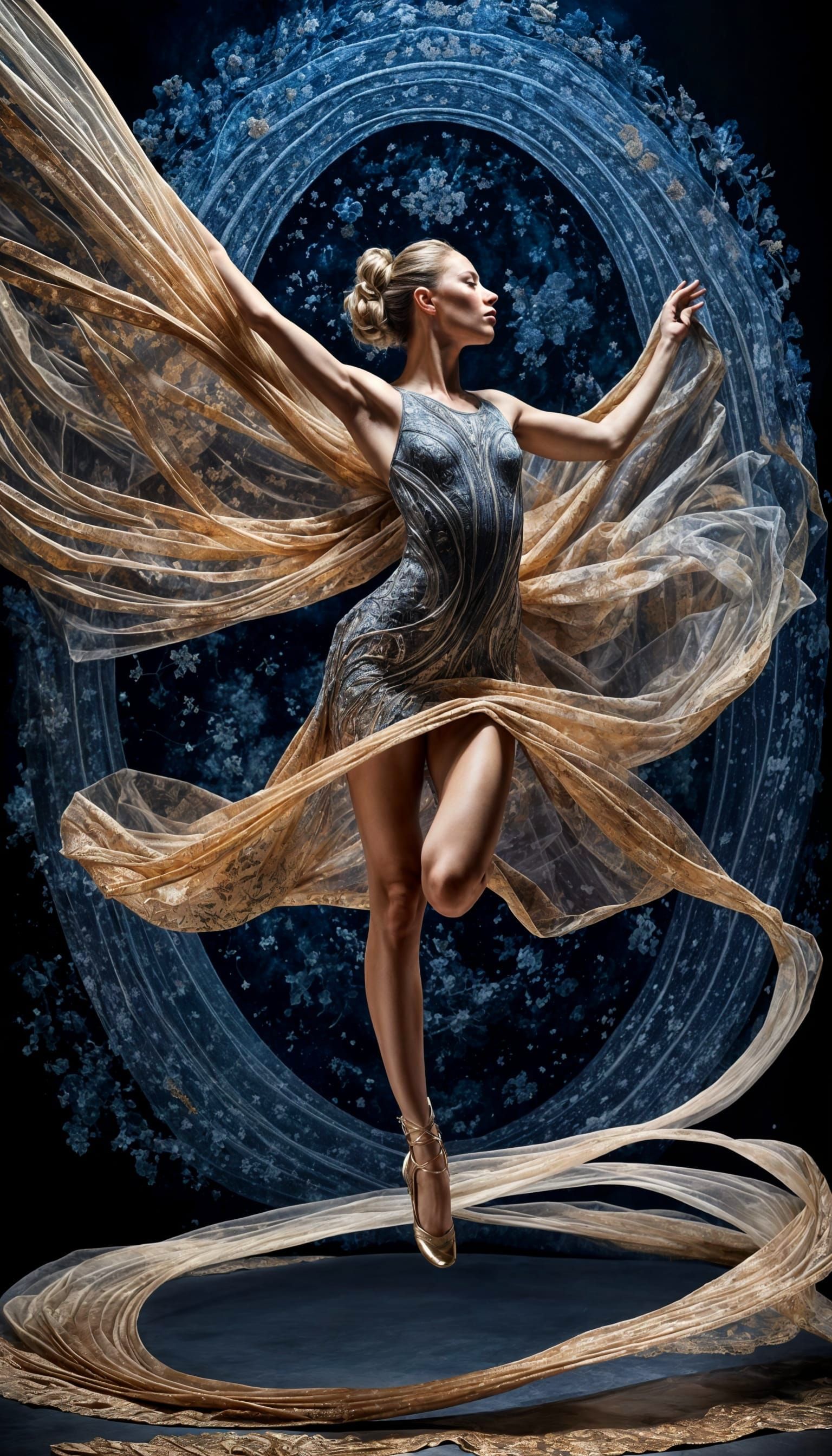 Oneiric Dancer in Stardust Tapestry
