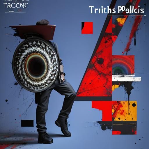 Abstract Painting in Style of Jackson Pollock