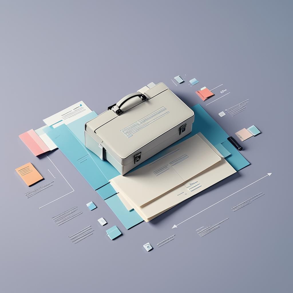 Minimalist Business Concept Vector Art Infographic