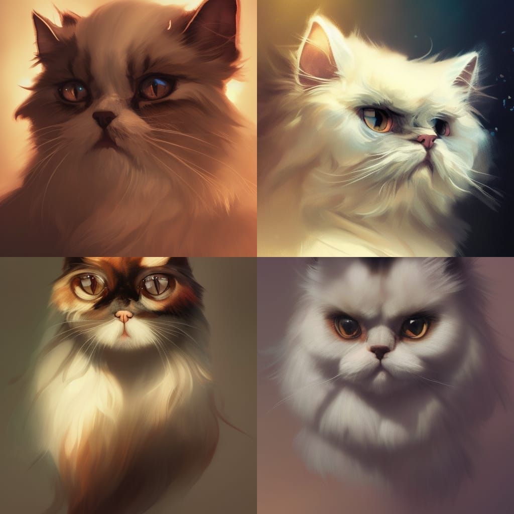 Cinematic Portrait of Persian Cat in Unreal Engine