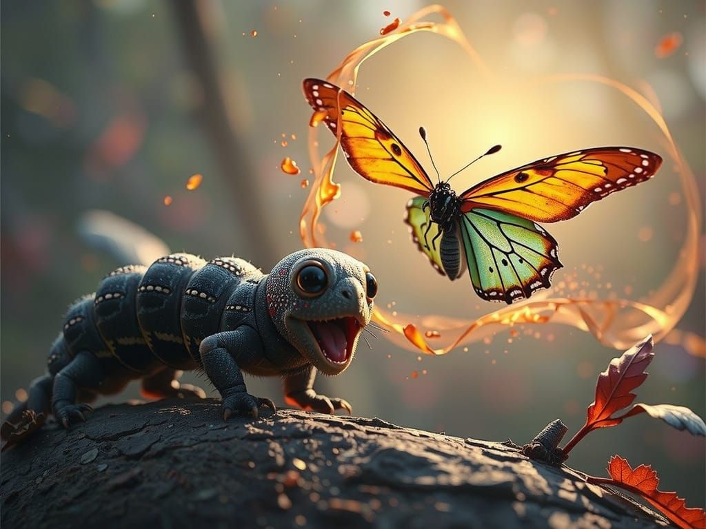 A Catapillar that can't wait 🦋