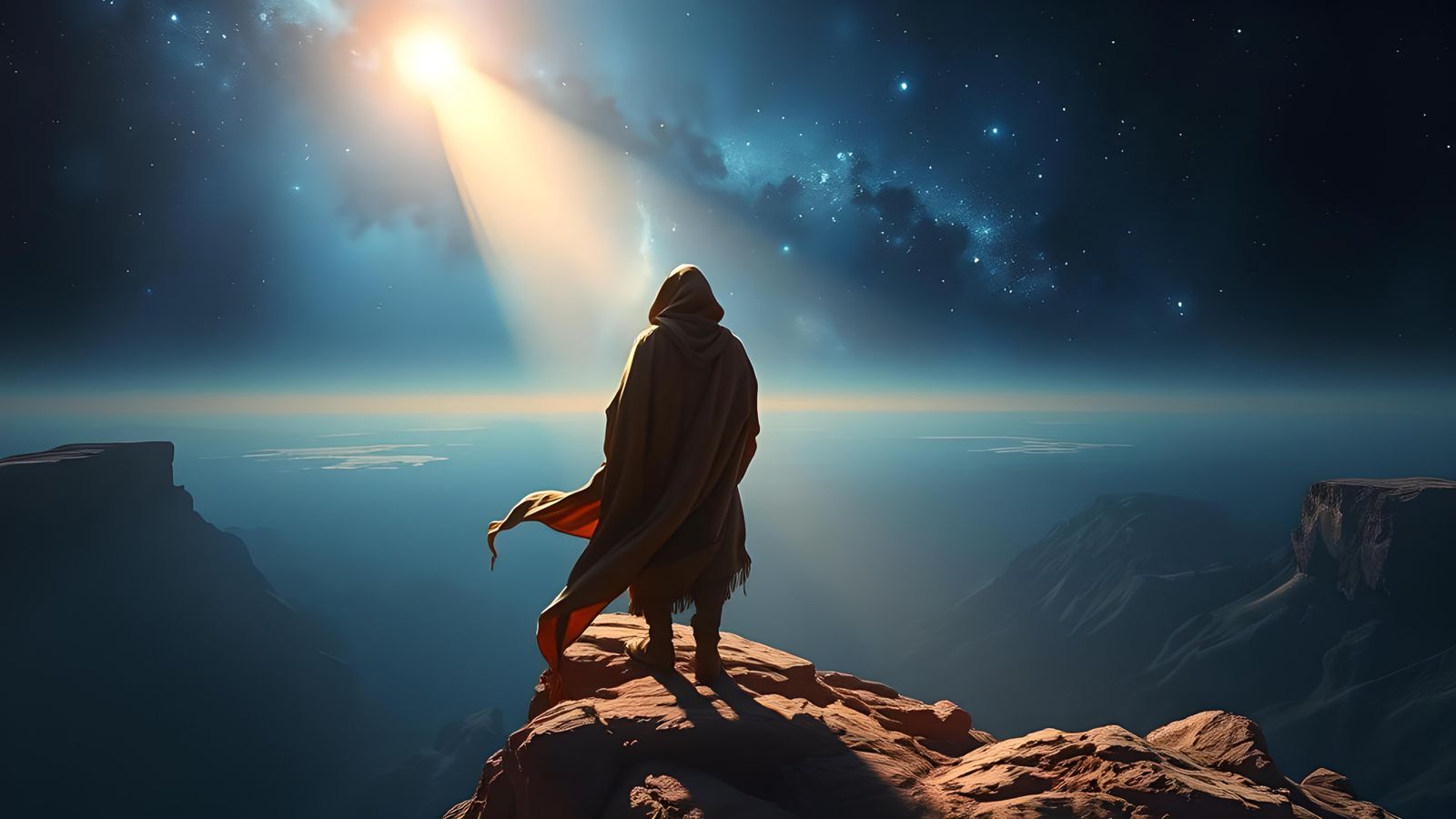 Cosmic Abyss: Epic Sci-Fi Landscape