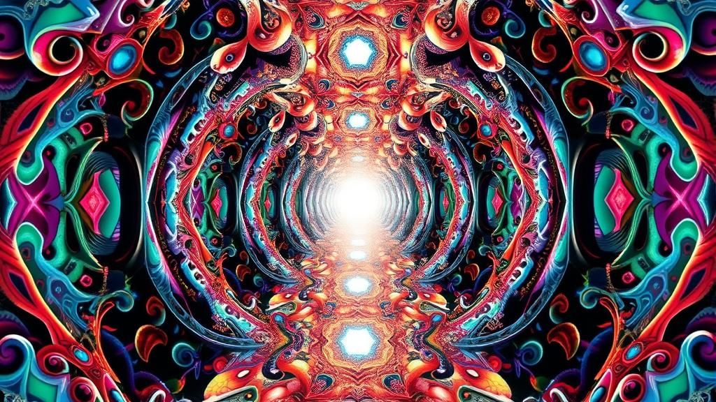 Fantasy Portrait in Surrealist Textured Style