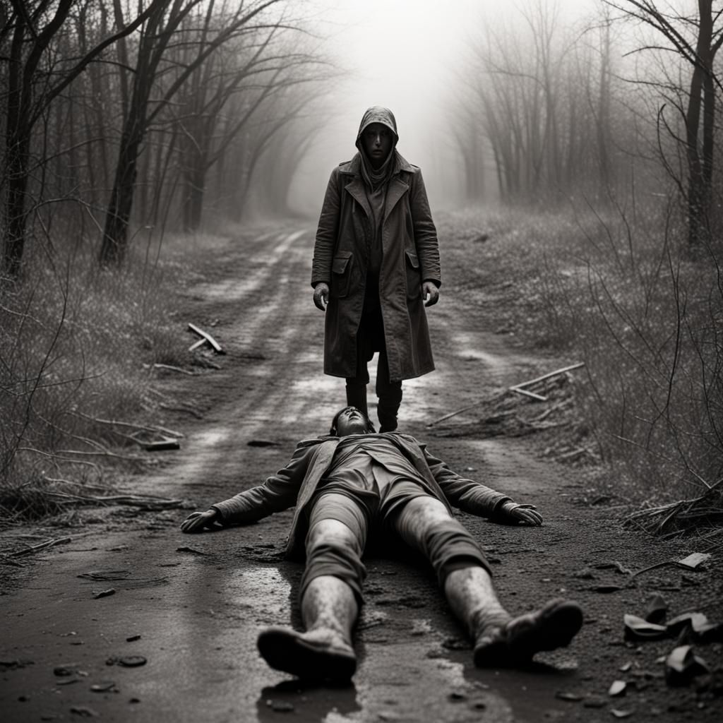 Soul Leaving Body: Ominous Retro Photography