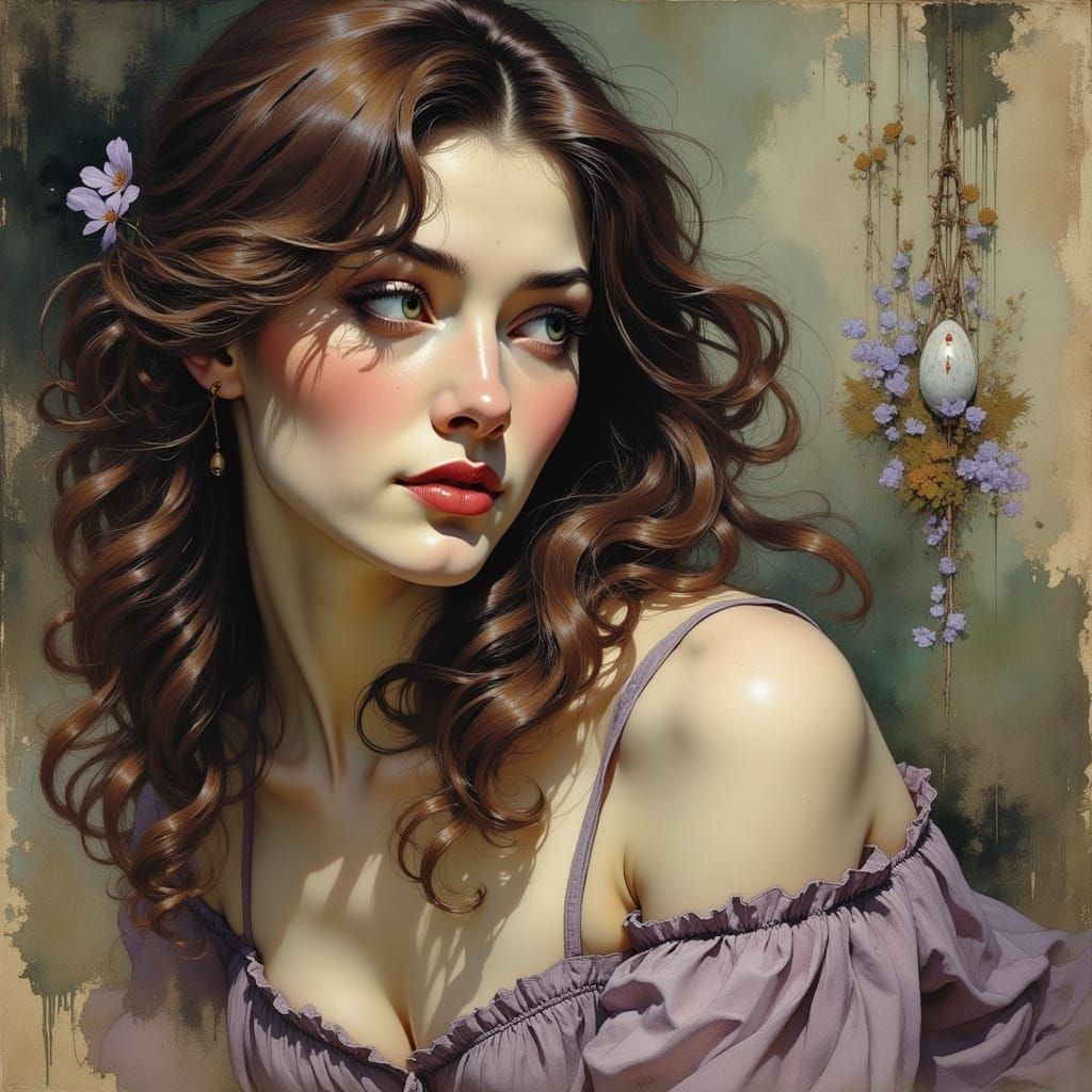 Melancholy in Ink Poet Style