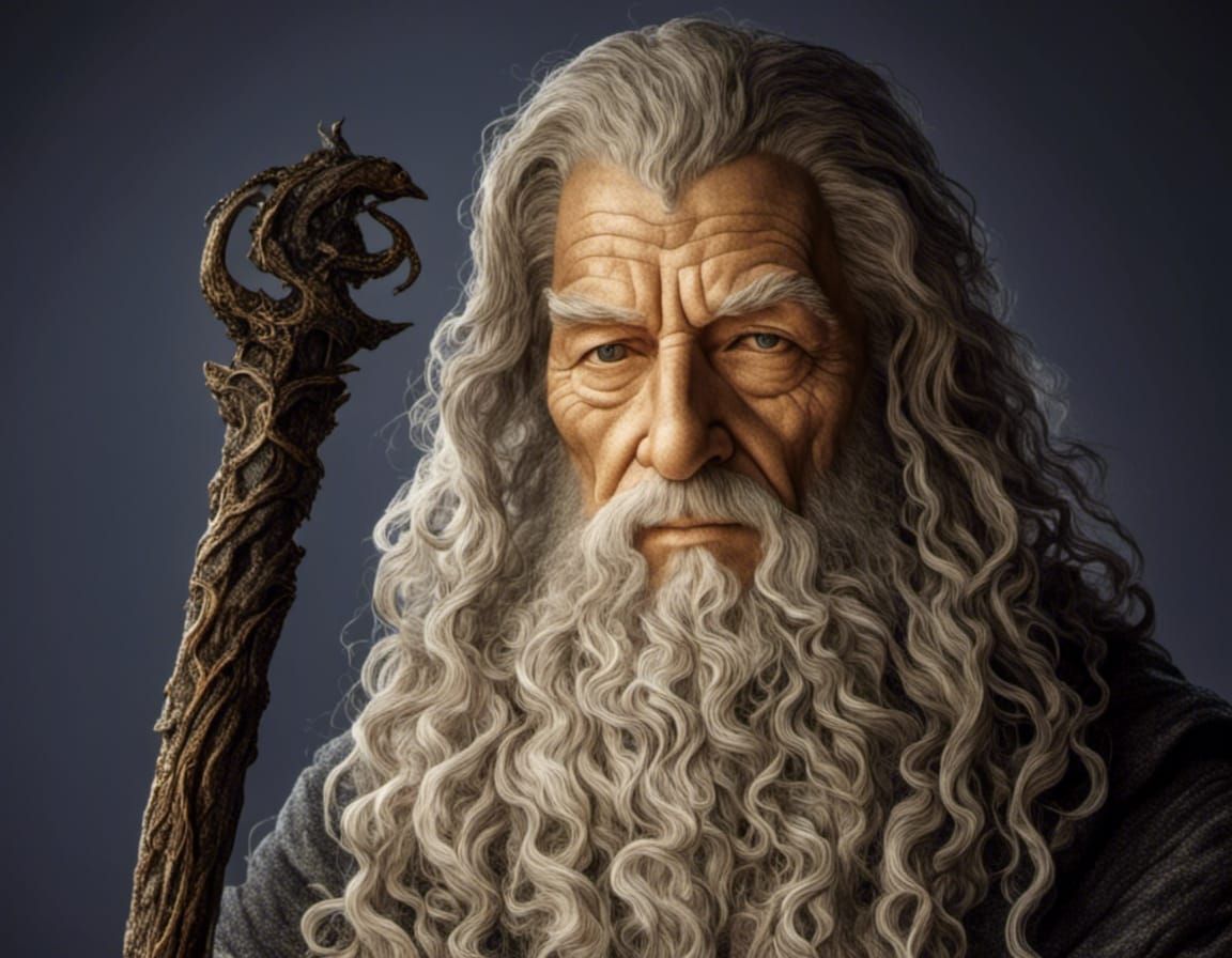 Gandalf the Grey Emitting Magic of the Universe