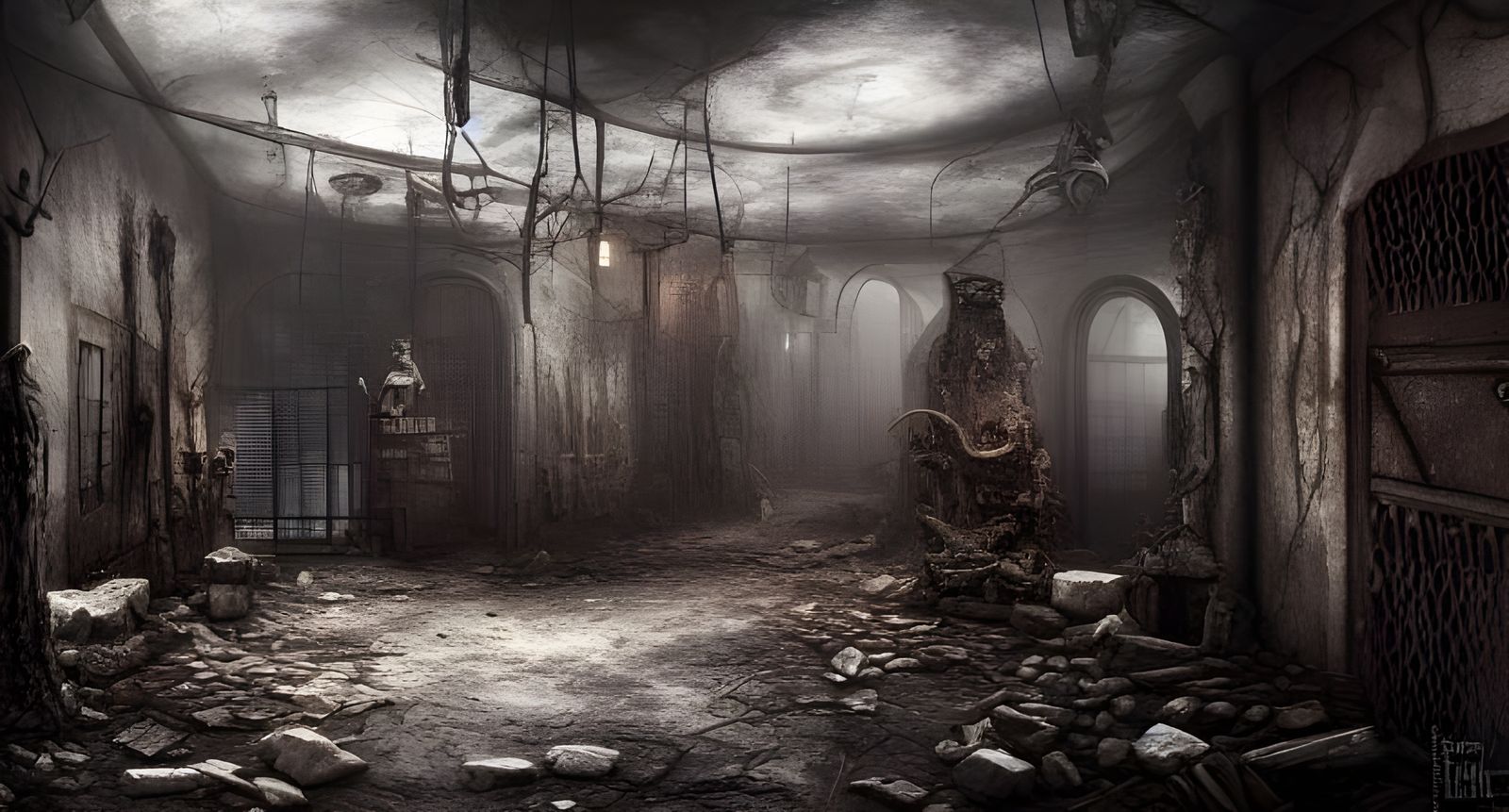Dark Post-Apocalyptic Underground City in Unreal Engine 5
