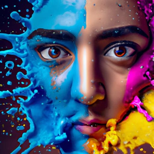 Hyperrealistic Splash Art with Dramatic Lighting