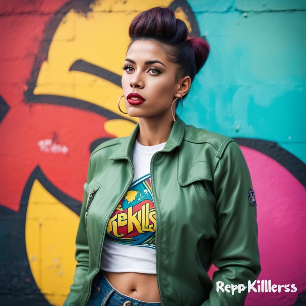 Venezuela Tomboy Pin-Up with Soccer Vibes