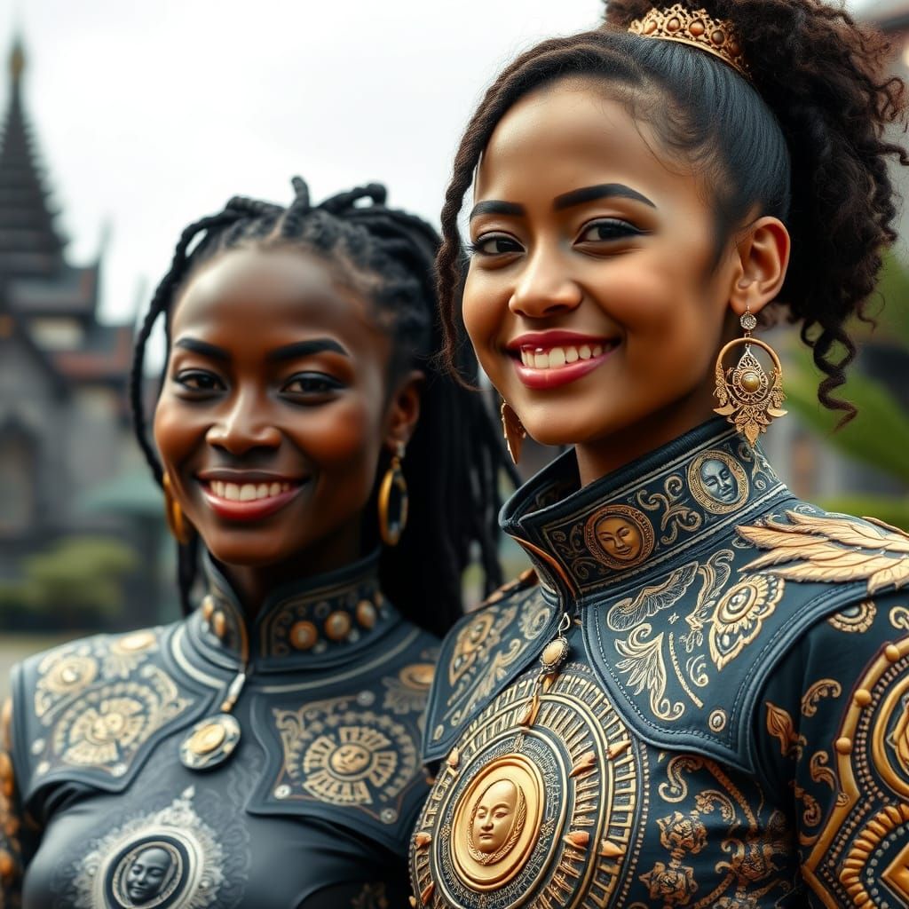 Futuristic Streetwear Fashion with Buddhist Motifs