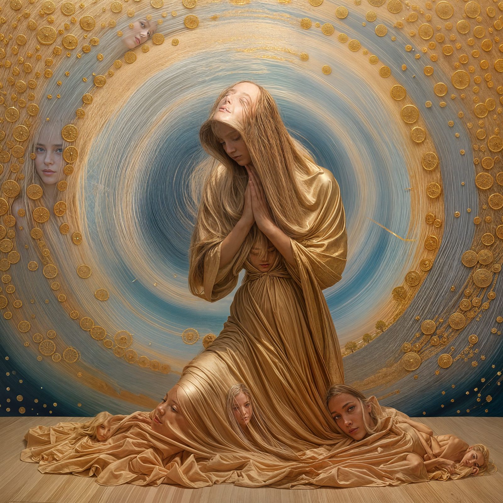 Hyperrealistic Divine Image of Creation