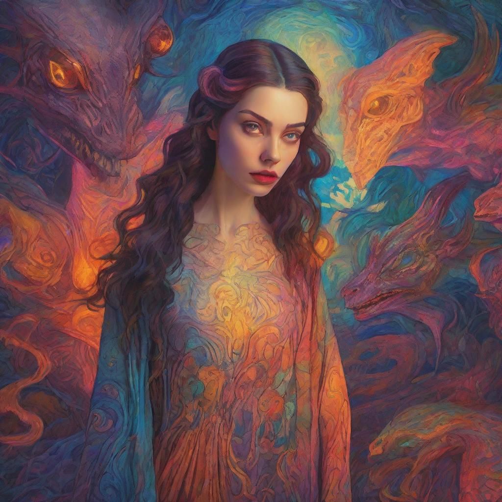 Vampire in Fantasy Afterlife: Baroque Fauvist Art