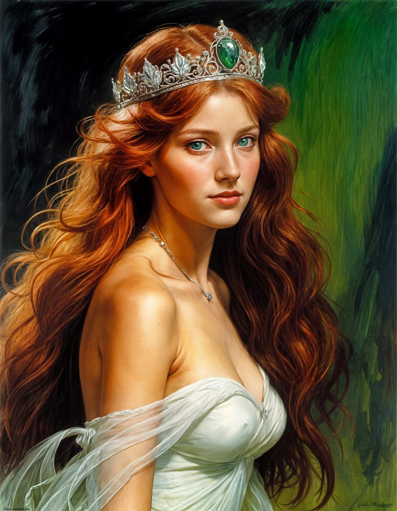 Enchanting Dark Fantasy Princess Portrait