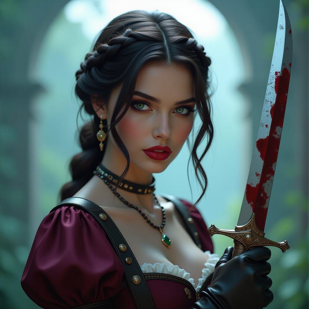 Young Woman: Detailed Matte Painting in Unreal Engine 5