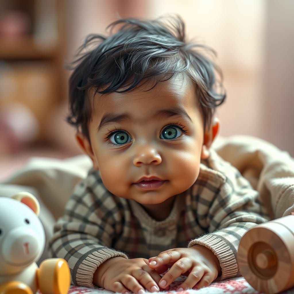 Innocent Wonder in Pastel Paradise