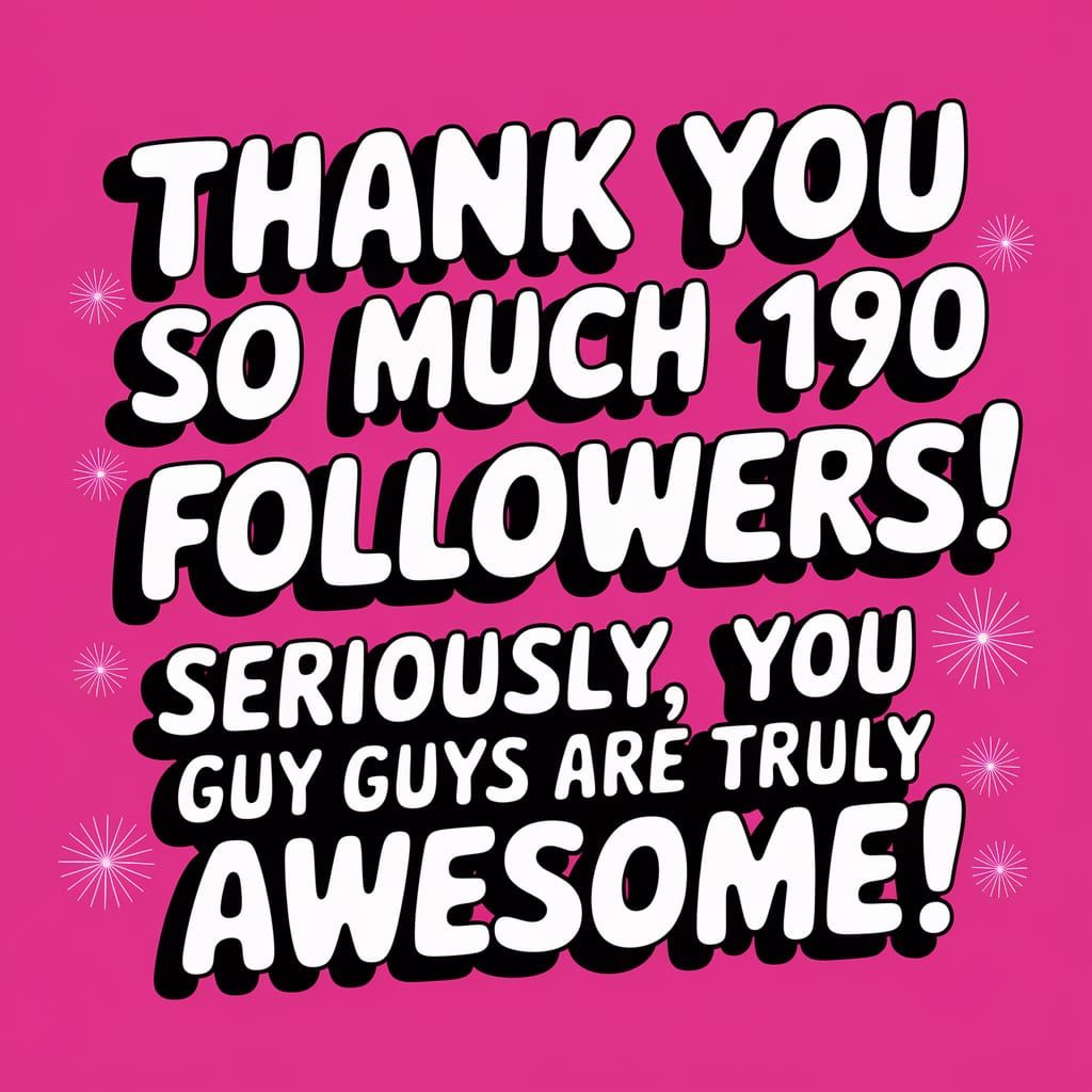 Thank You Message in Bubble Letters