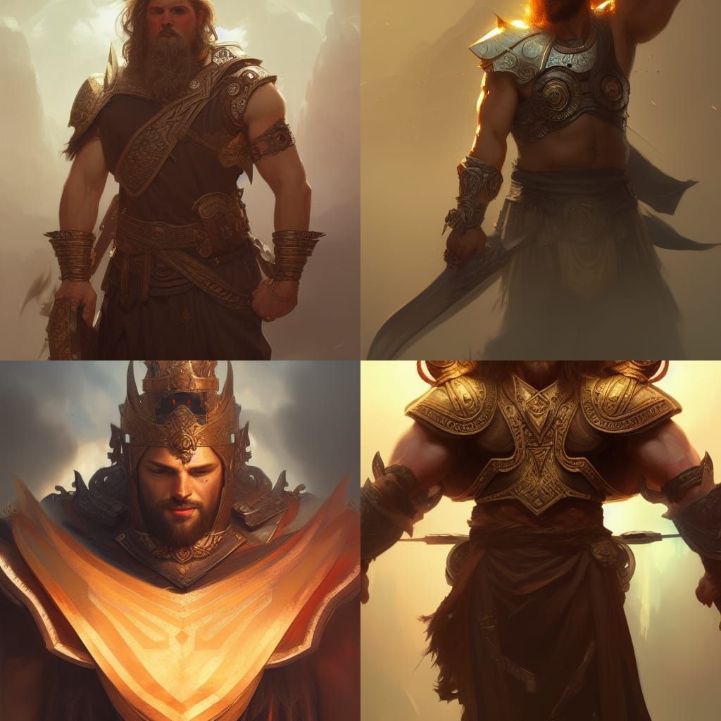 Tyr: The One-Handed God, Hyperdetailed Portrait