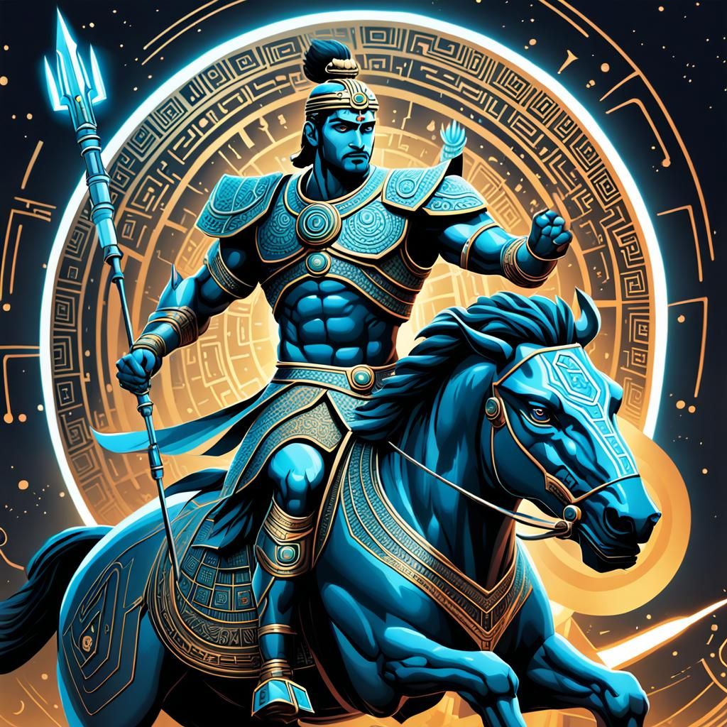 Abhimanyu, came out of chakravyuh finally.