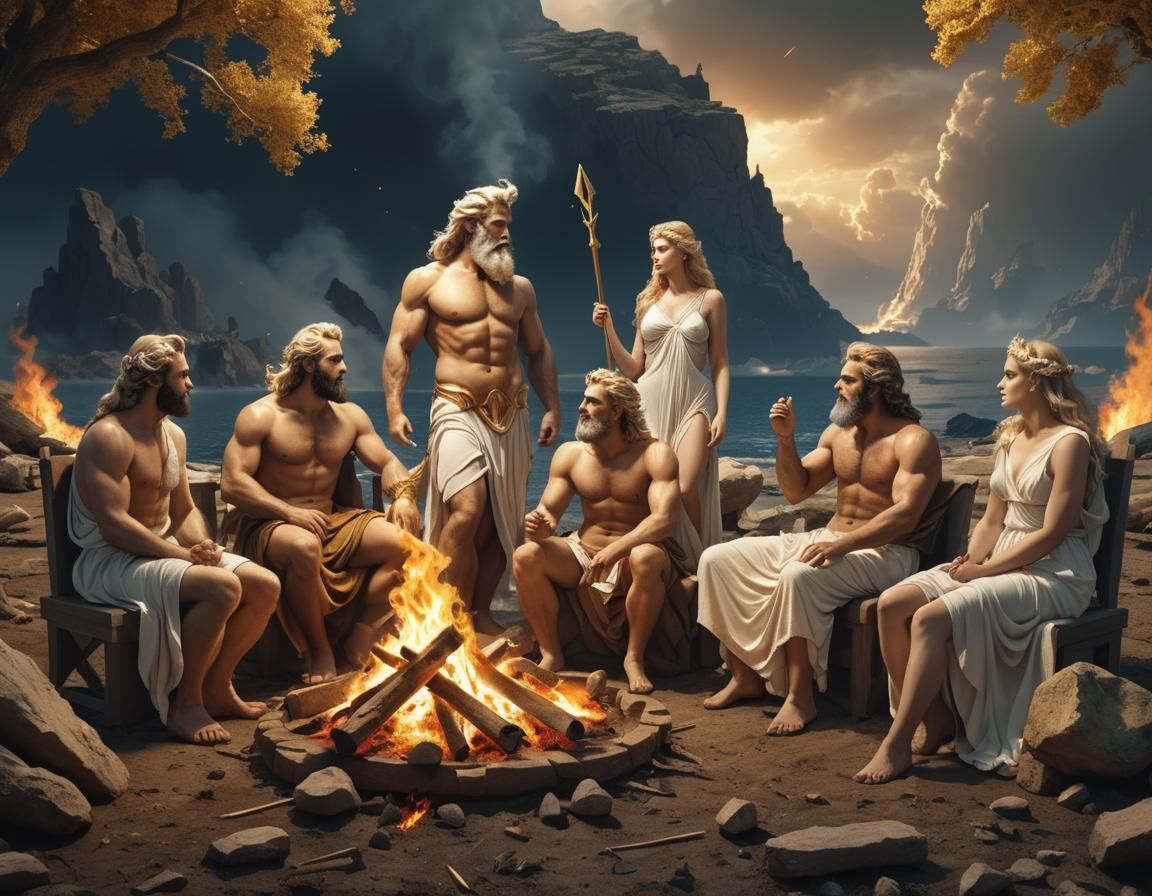 greek gods Zeus, Héra, Apollon, Athéna, Aphrodite, Dionysos,...