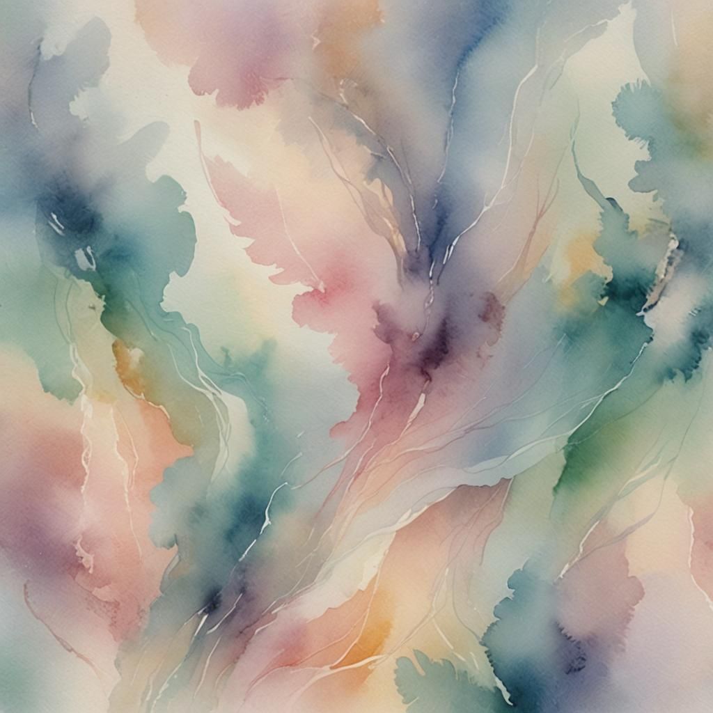 Dreamlike Watercolor Wash with Ethereal Glow