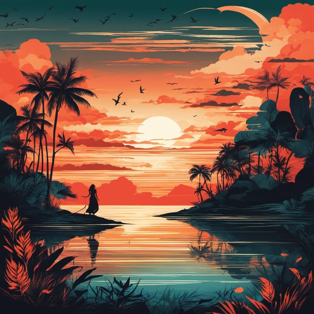 Girl Between Dream and Reality in Dadaist Collage