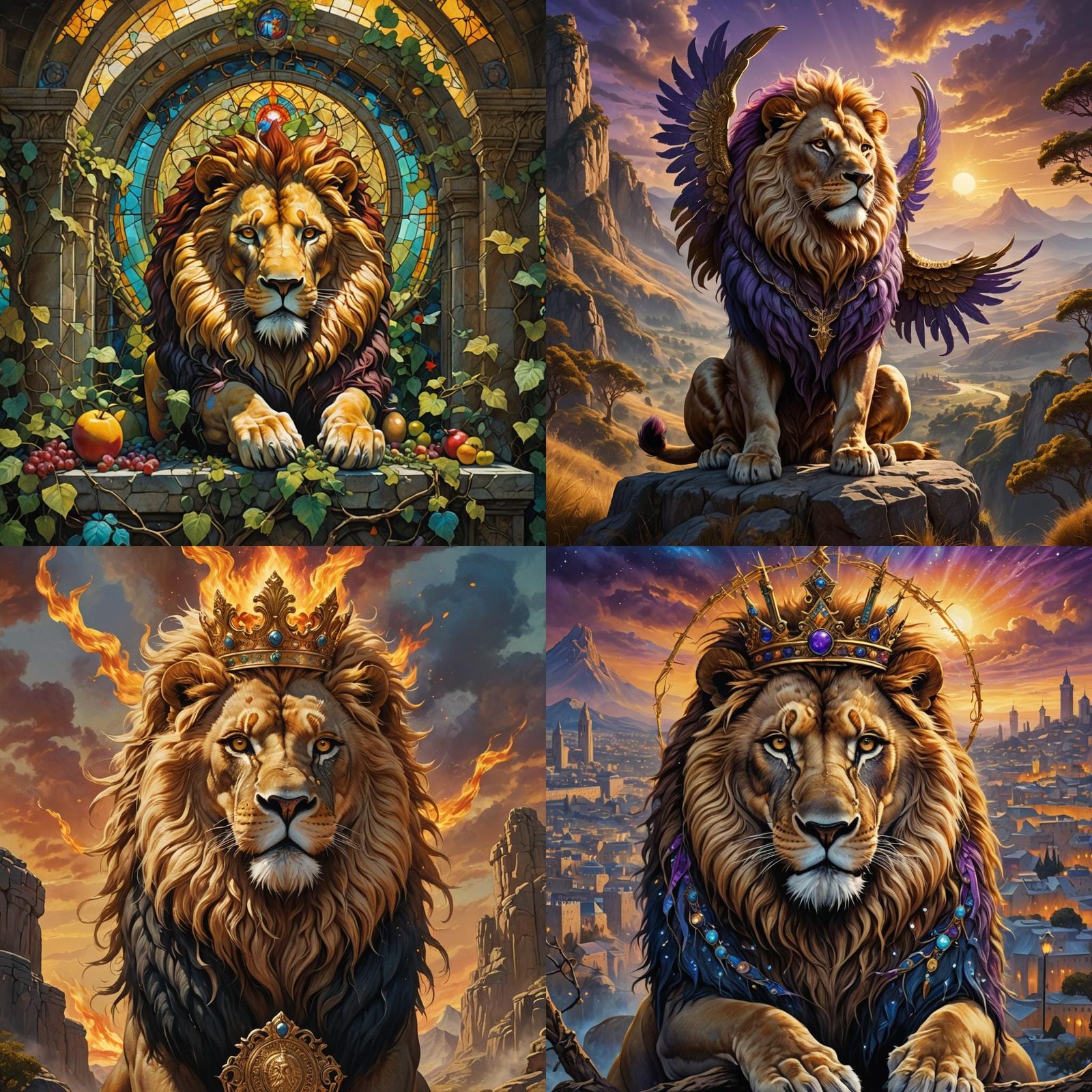 Lion of Judah: Detailed Matte Painting