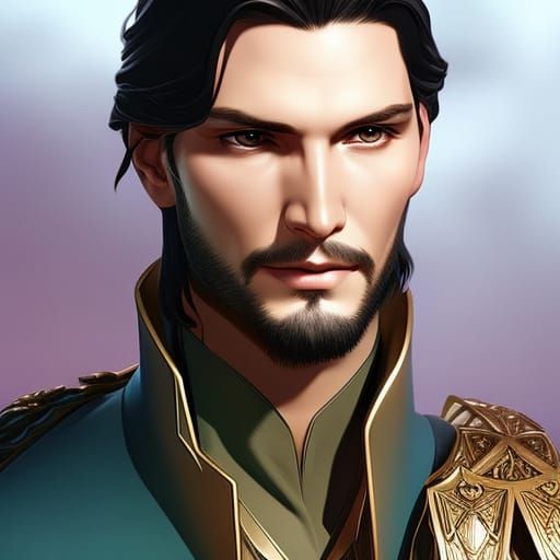 Prince Portrait in Hyperdetailed Style