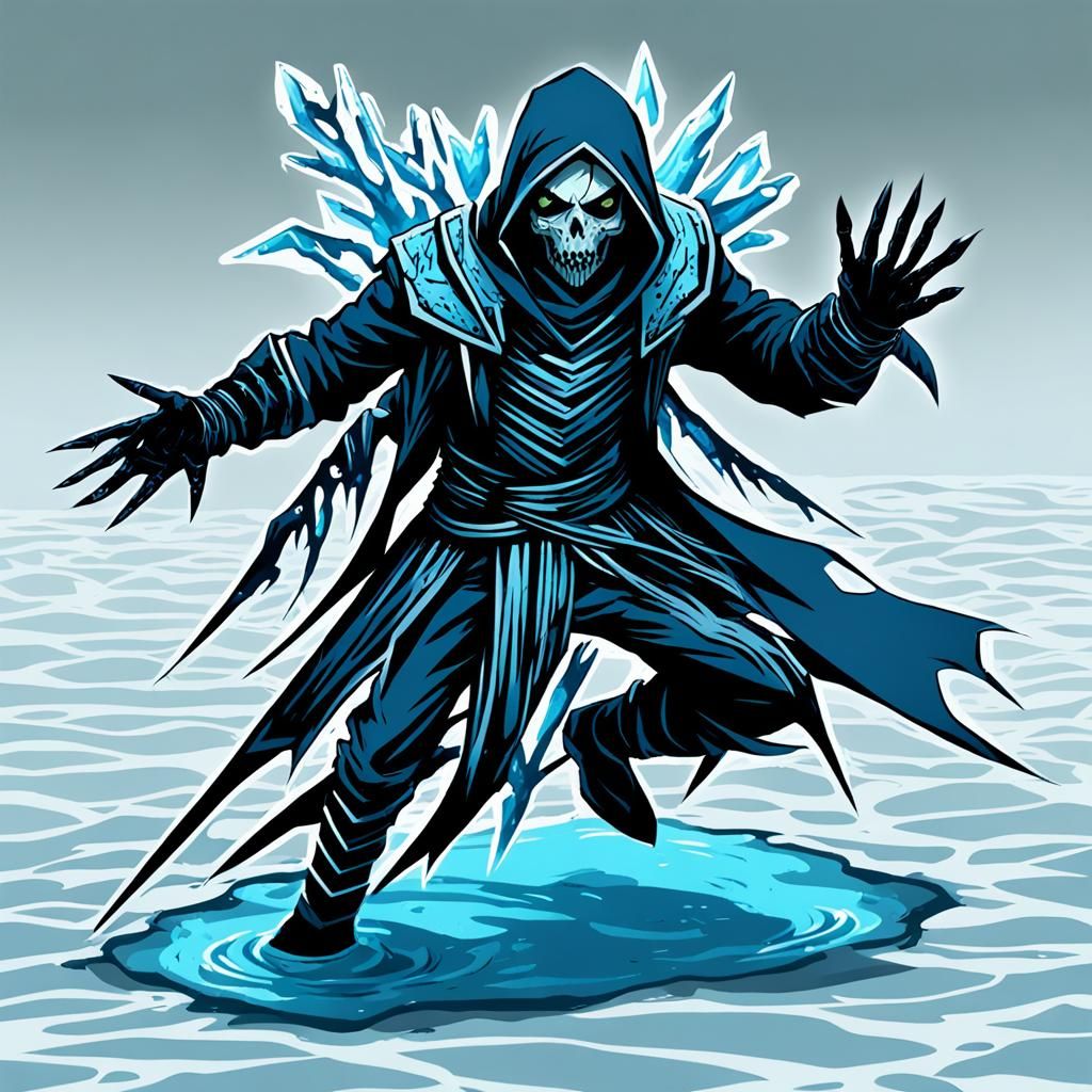 Undead Water and Ice Shadow Assassin Art