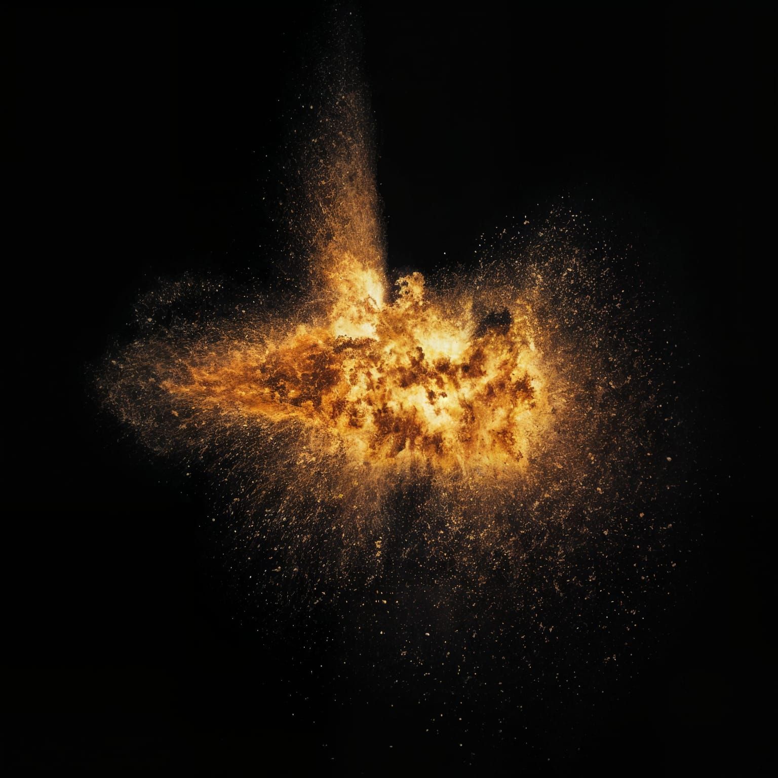 Hyperdetailed Aural Explosion with Long Exposure Effect