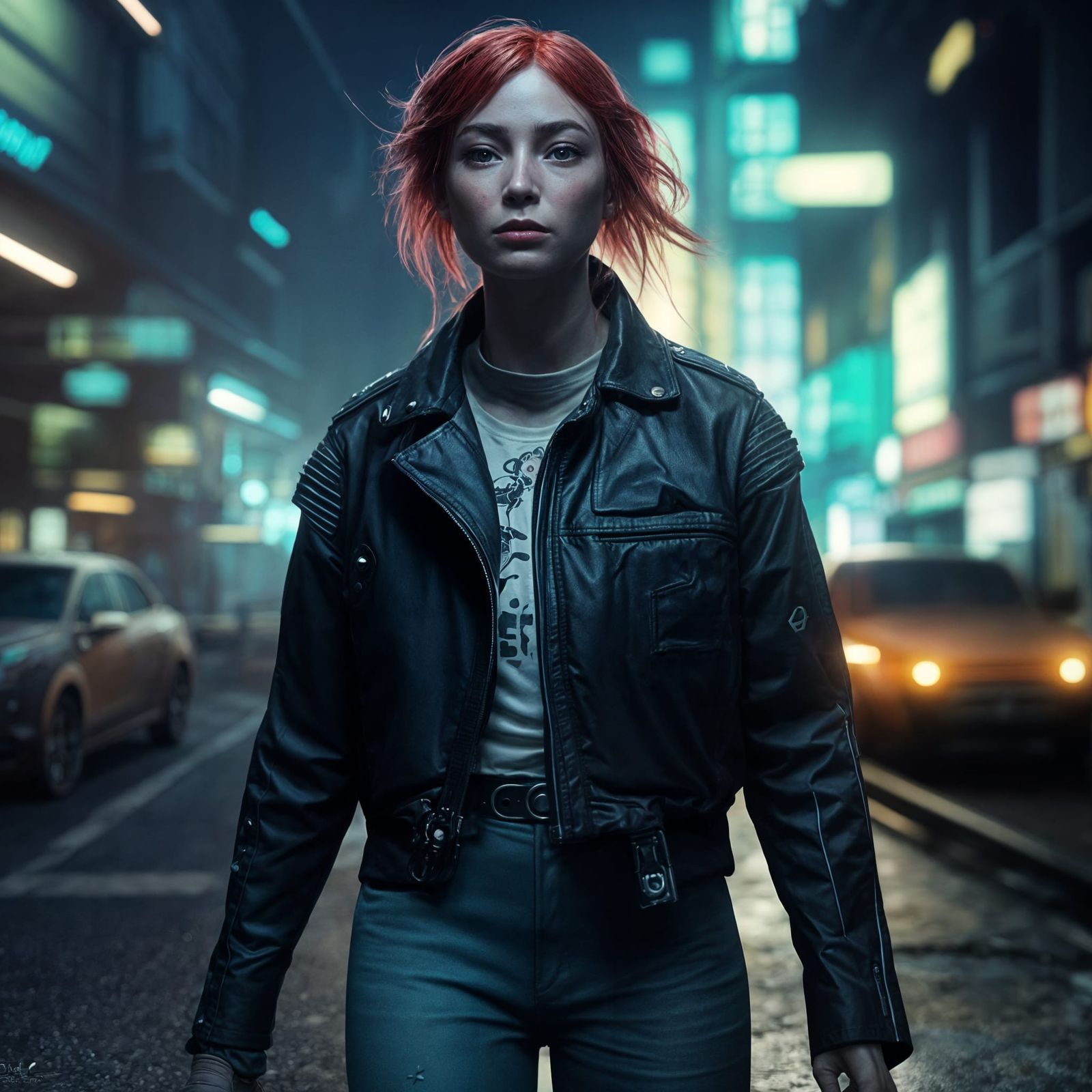 Heroine Escapes Alien Invasion in Stunning 3D Anime Art