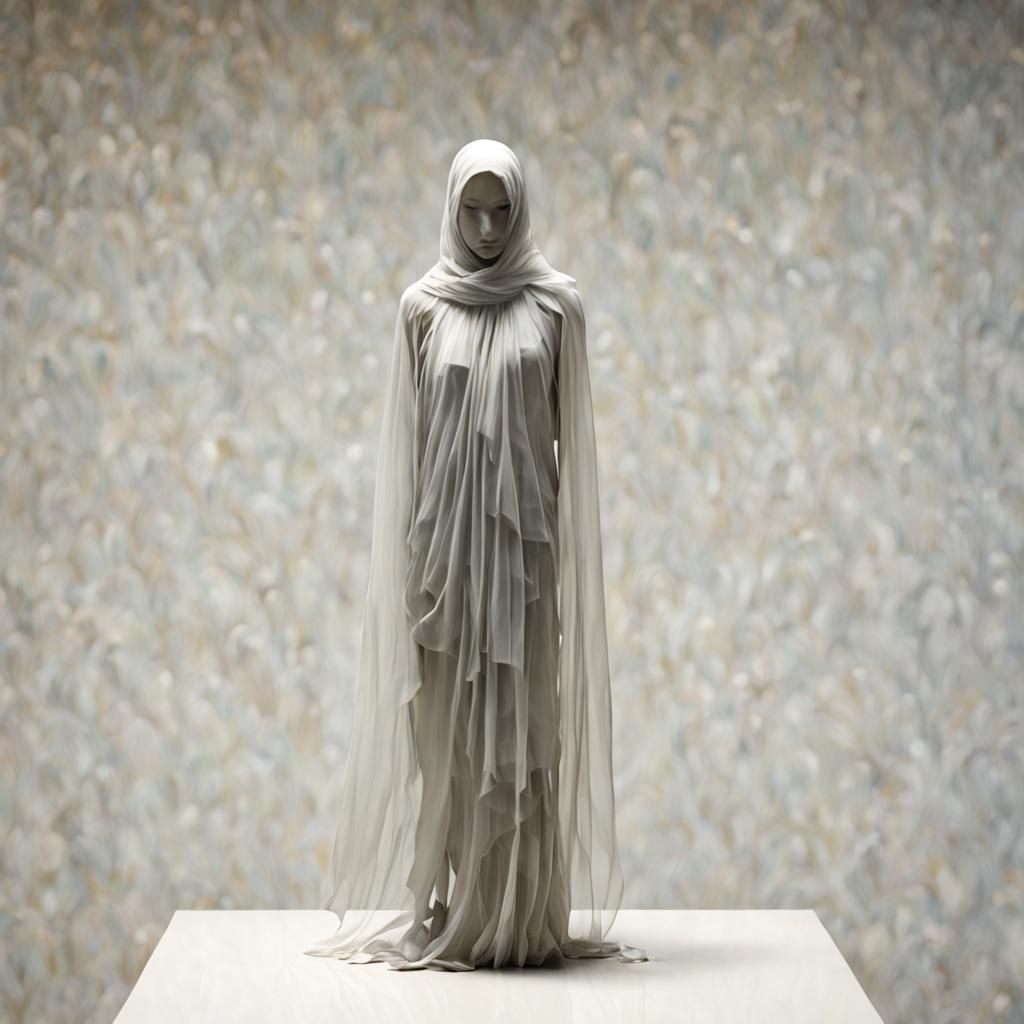 "Solitary Figure" for isolation, "Veiled