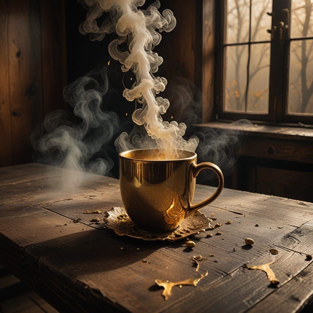 Surreal Study of Everyday Life in a Dimly Lit Room