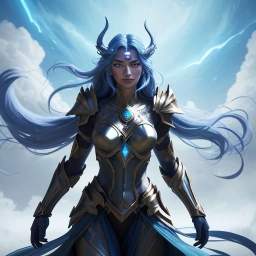 Glowing Runes Adorn Heroic Fantasy Warrior