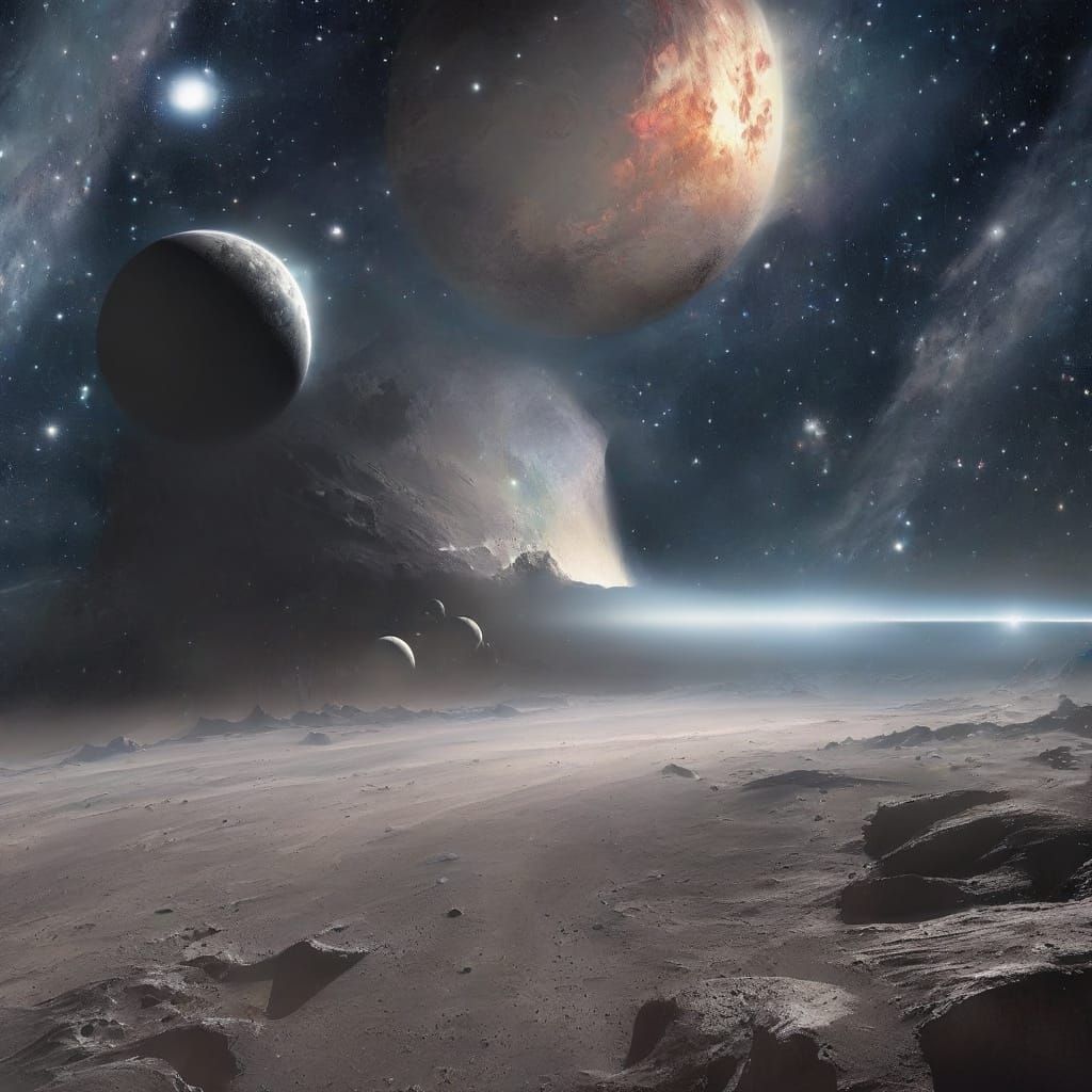 Cosmic Odyssey in Science Fiction Style