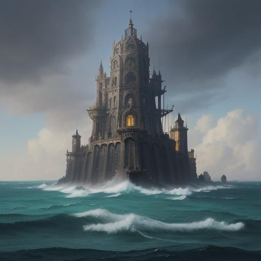 Personification of the gods of the seven seas