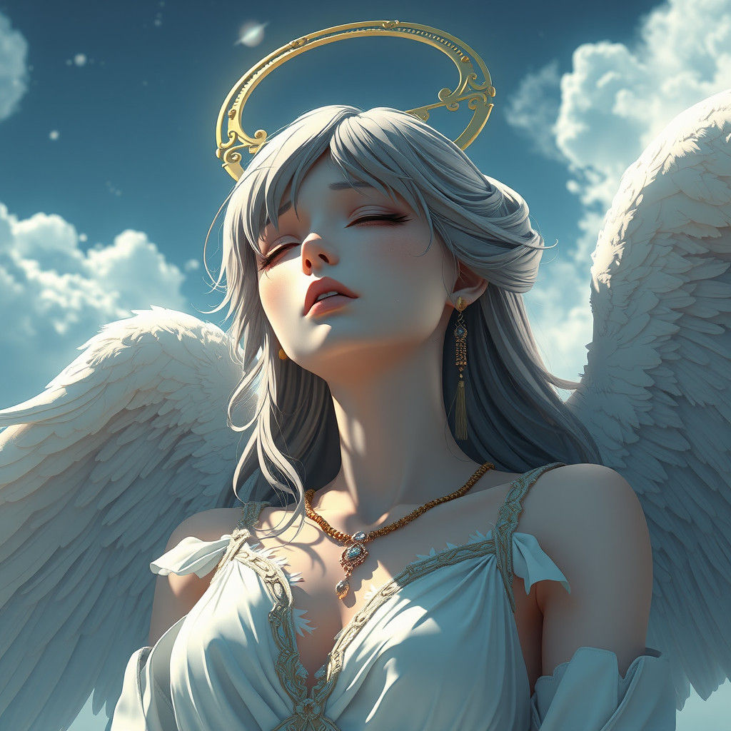 Fallen Angel in Anime Style