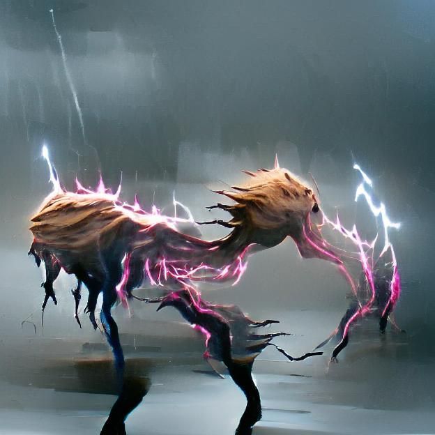 Lightning Monster Concept Art