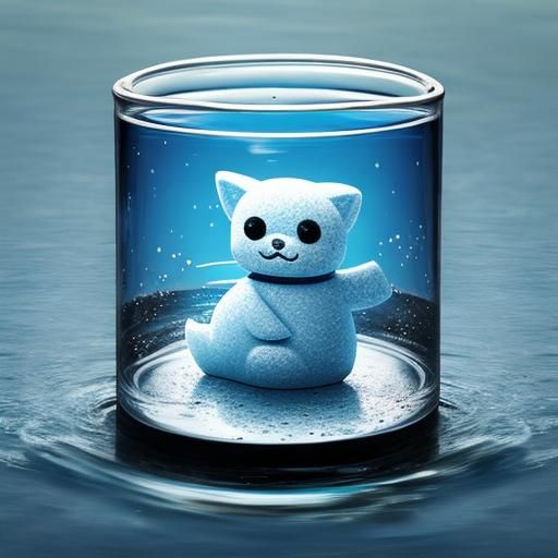 Adorable Water Spirit Illustration