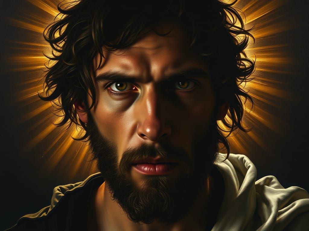 Mysterious Portrait in Baroque Style